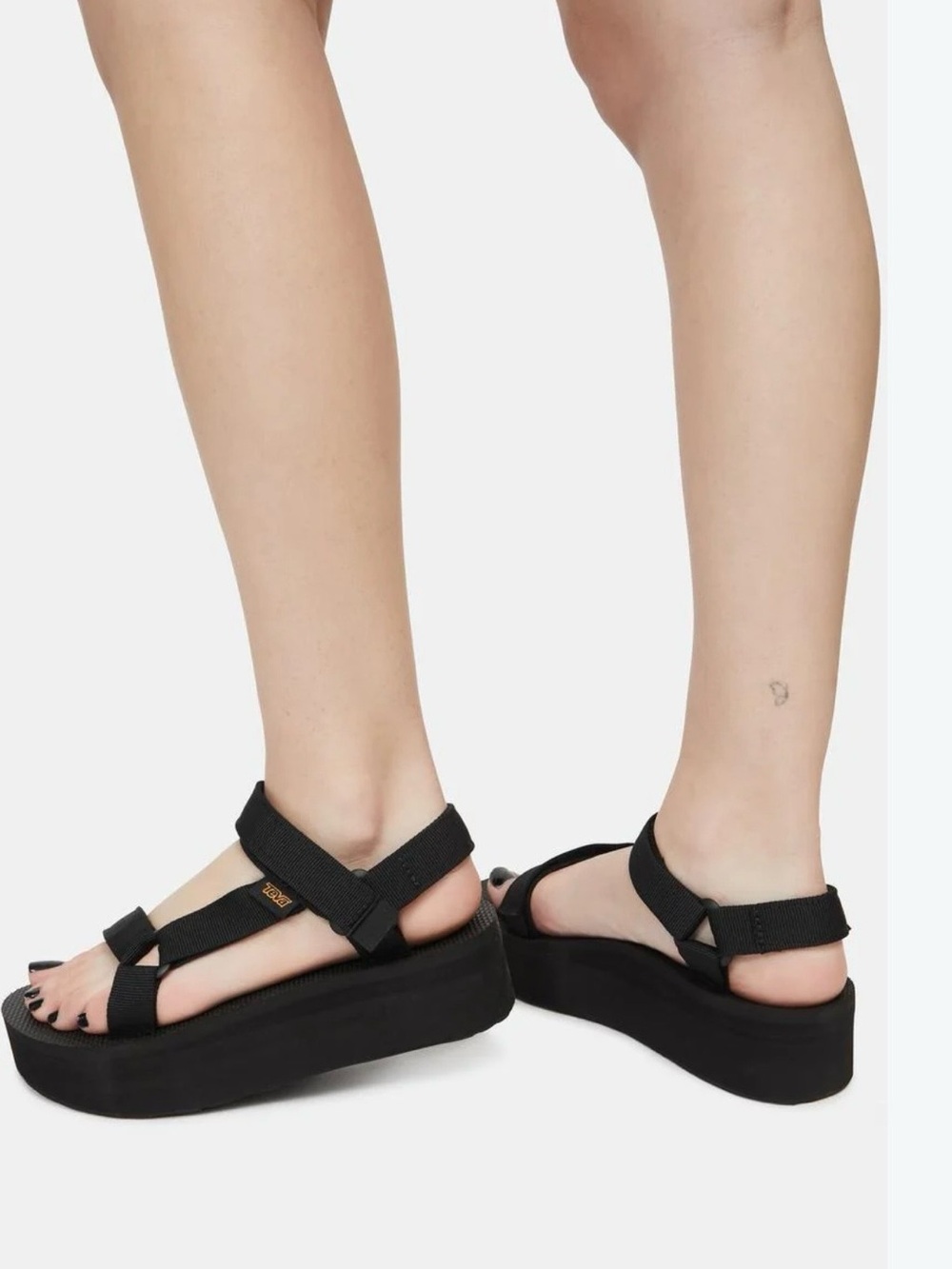 TEVA FLATFORM UNIVERSAL SANDALS WOMEN’S SIZE 9 BLACK PLATFORM SPORT SANDALS